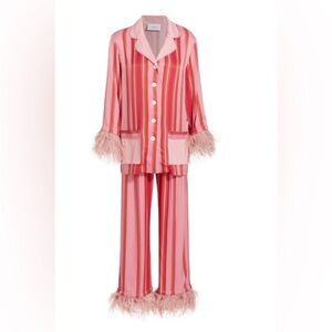 ISO Sleeper striped feather pajamas